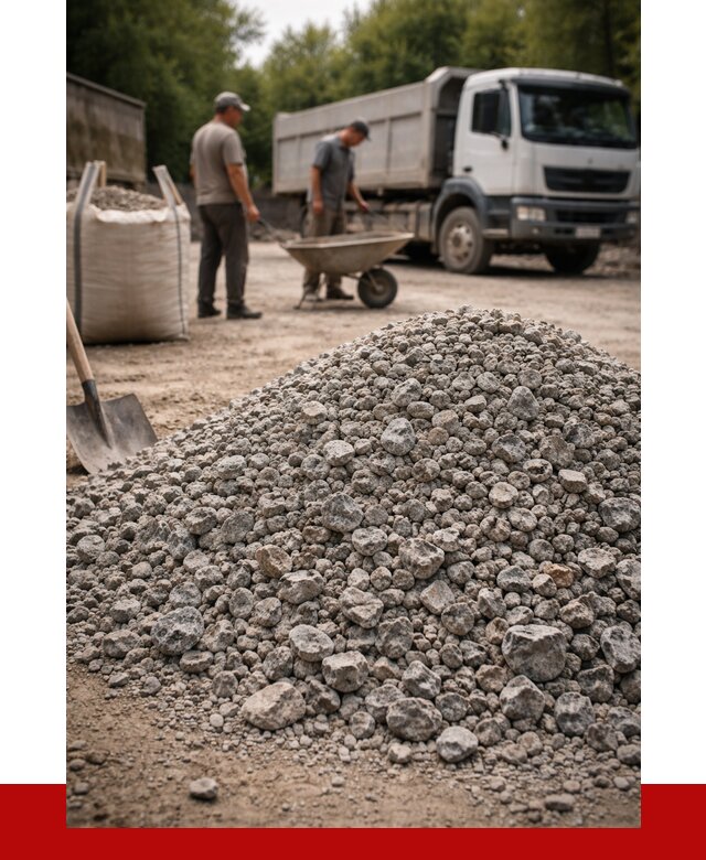 Гранитный щебень фракция 20-40 в Троицке от 3300 руб. ПРОНЕРУДТрц