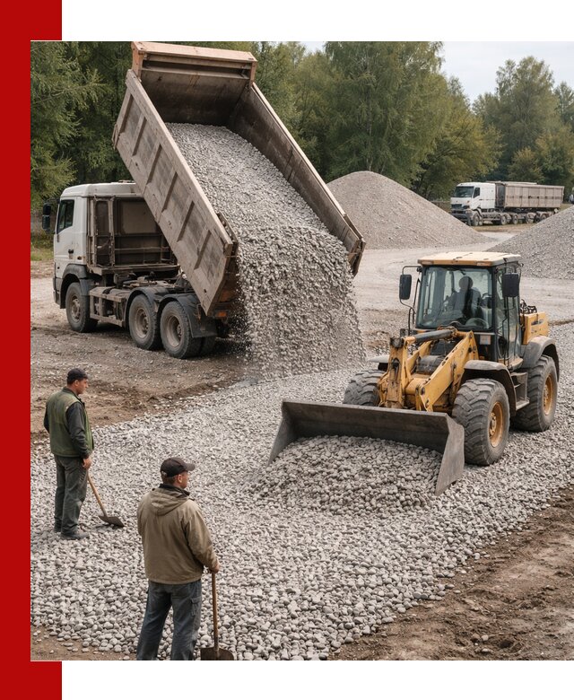 Купить гравийный щебень фракция 20-40 в Троицке с доставкой