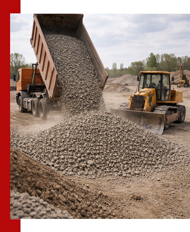 Доставка гравийного щебня фракции 40-70 в Троицке