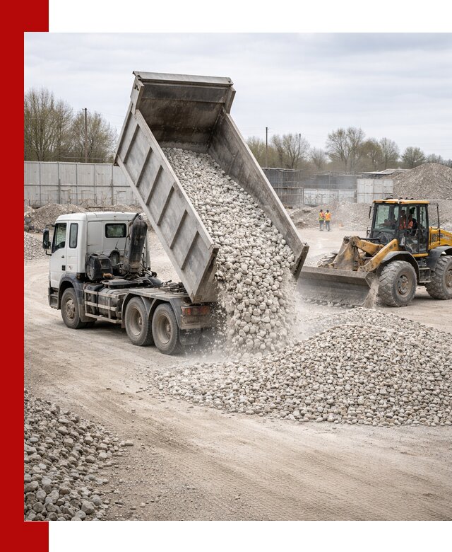 Доставка и продажа известнякового щебня в Троицке