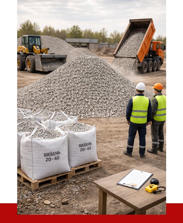 Известняковый щебень 20-40 в Троицке от 2165 р. ПРОНЕРУДТрц