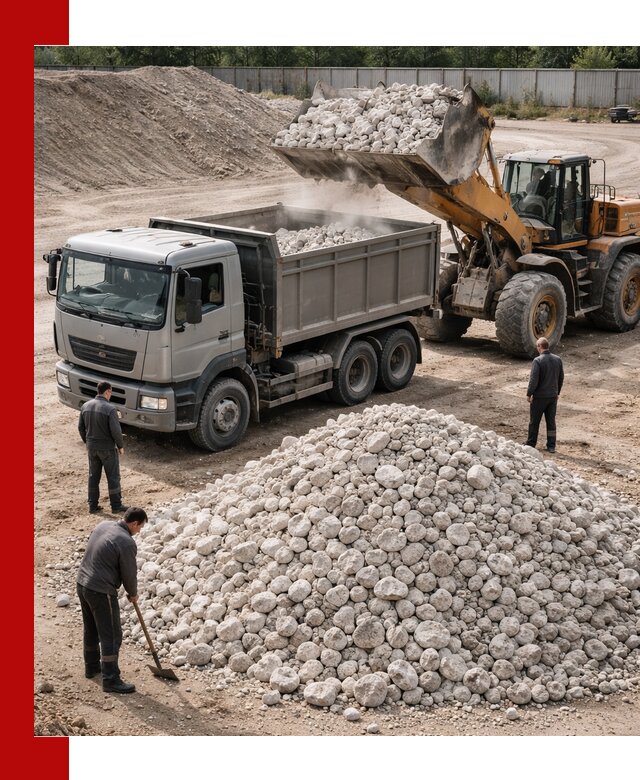 Известняковый щебень фракция 70–150 с доставкой в Троицке