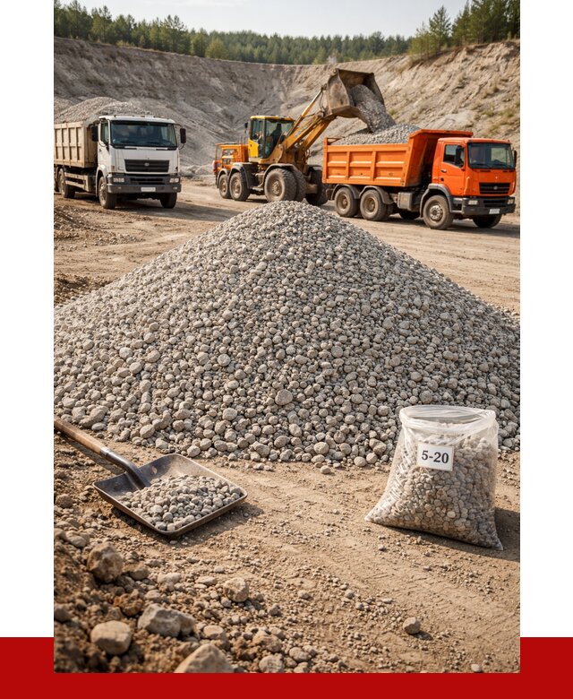 Доломитовый щебень фр. 5-20 в Троицке от 4331 р. | ПРОНЕРУДТрц