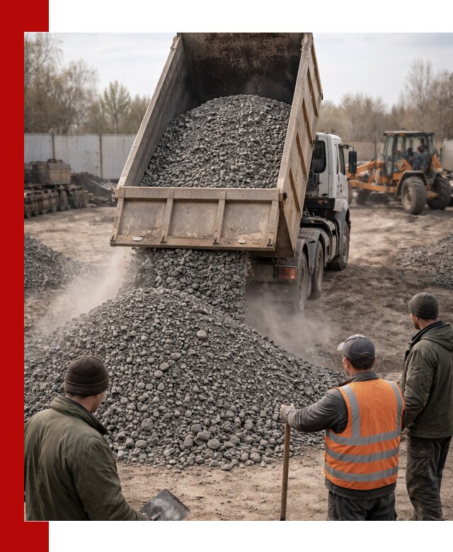 Доставка шлакового щебня в удобные сроки по выгодной цене в Троицке
