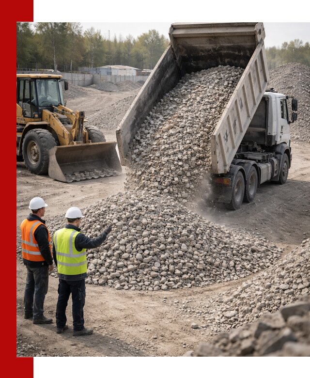 Вторичный щебень фракция 40–70 доставка в Троицке