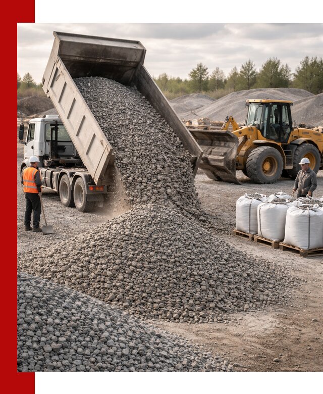 Бетонный щебень фракция 5–20 с доставкой в Троицке