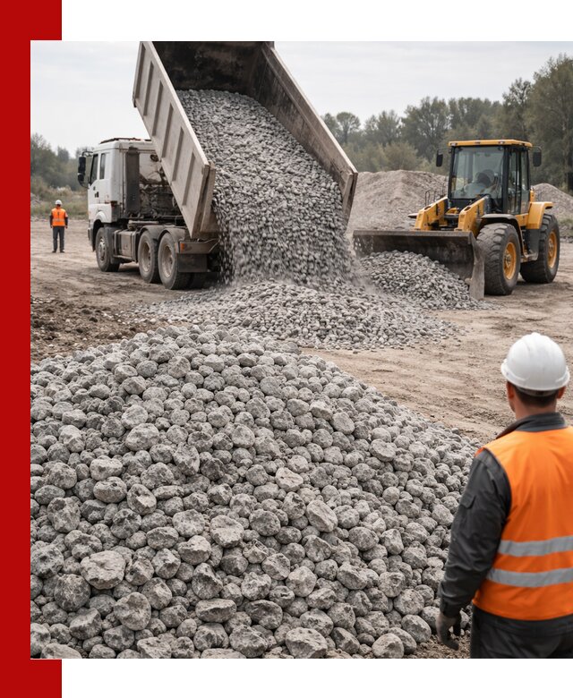 Доставка бетонного щебня фракции 20-40 в Троицке