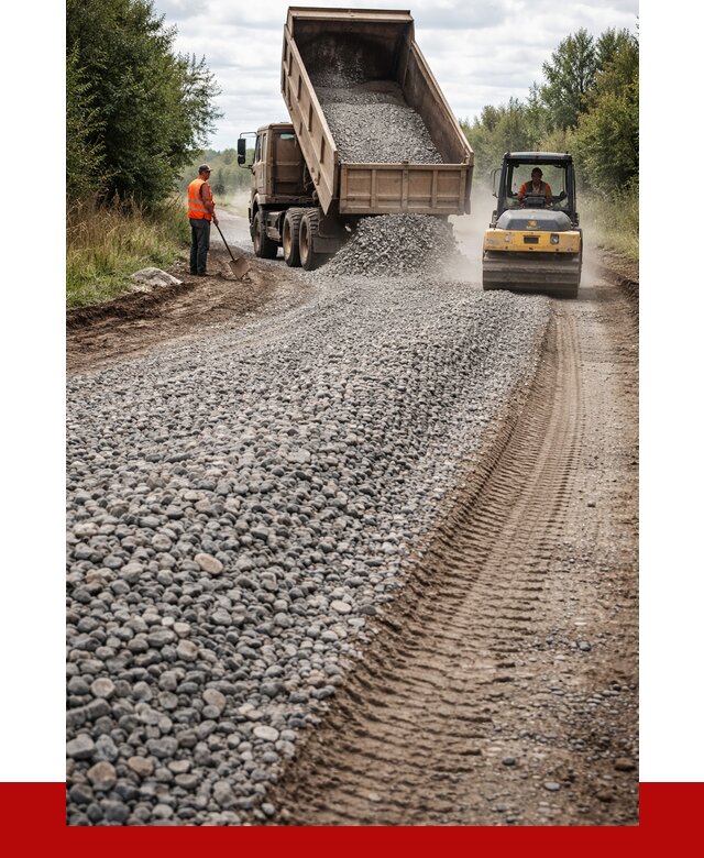 Щебень для отсыпки дороги в Троицке от 2784 р. ПРОНЕРУДТрц