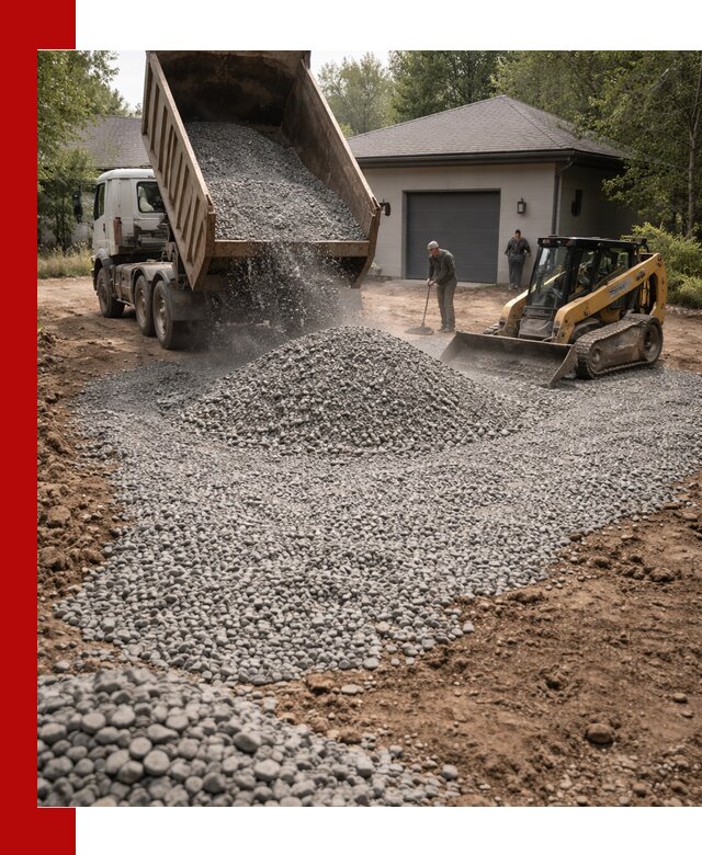 Щебень для парковки в Троицке: доставка и укладка качественного материала