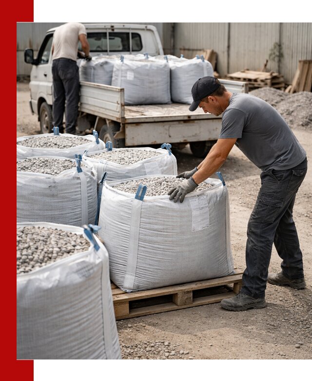 Доставка щебня в мешках по выгодным ценам в Троицке