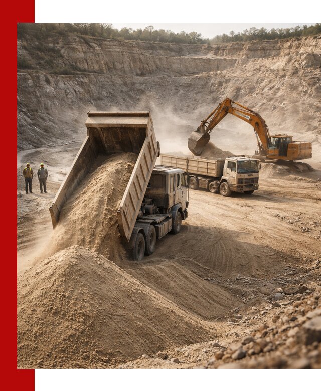 Карьерный песок навалом с доставкой в Троицке