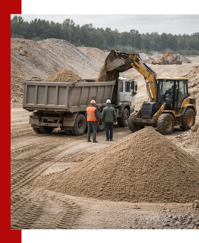 Карьерный среднезернистый песок с доставкой в Троицке