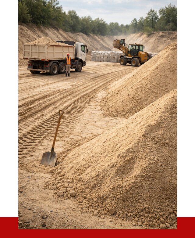 Карьерный песок мелкозернистый в Троицке от 9280 р. | ПРОНЕРУДТрц