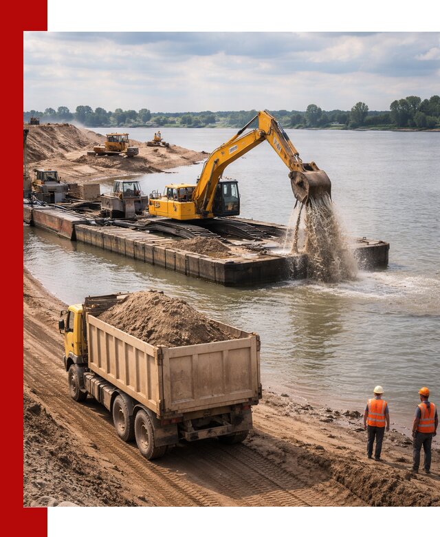 Намывной песок с доставкой в Троицке оптом и в розницу