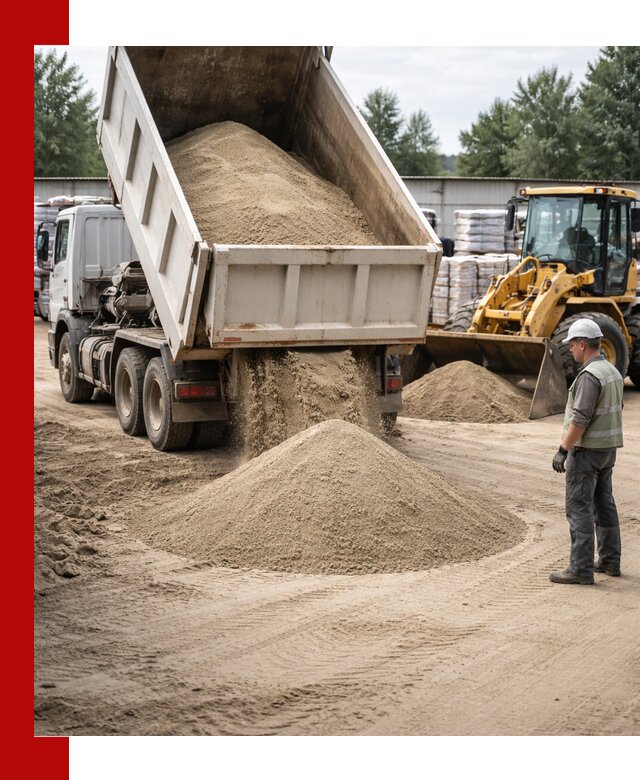 Поставка и доставка песка для бетона в Троицке