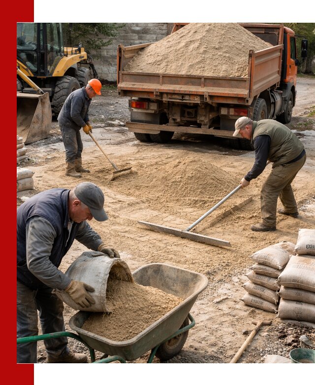 Поставка песка для стяжки в Троицке с быстрой доставкой