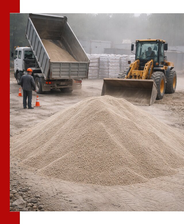 Кварцевый песок фракция 0–8 для стройработ в Троицке