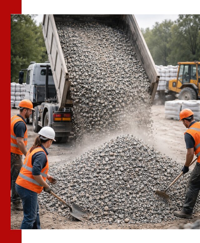 Доставка гравия и камня в Троицке оптом и в розницу