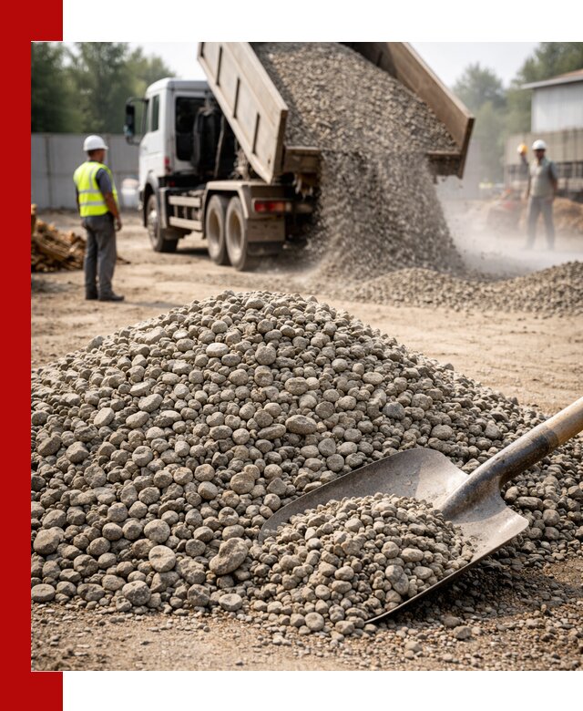 Доставка гравия фракции 20-40 в Троицке с самосвалами