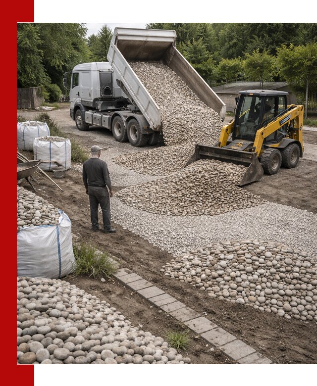 Доставка морской гальки оптом и в розницу в Троицке