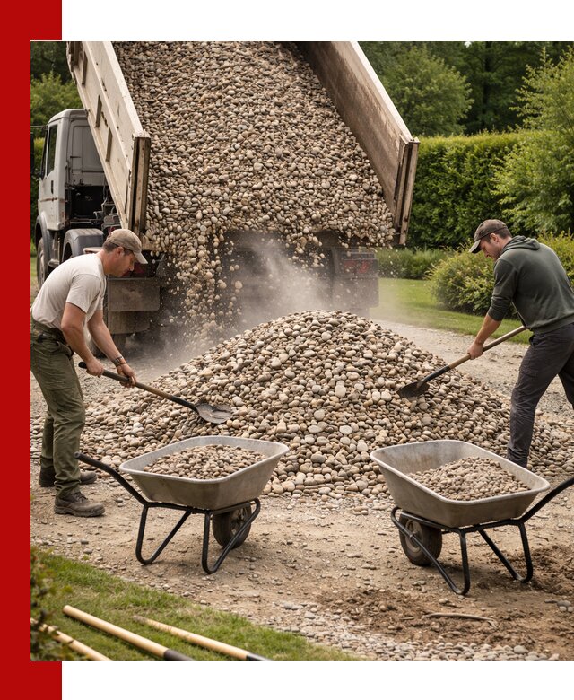 Доставка и продажа декоративной гальки в Троицке