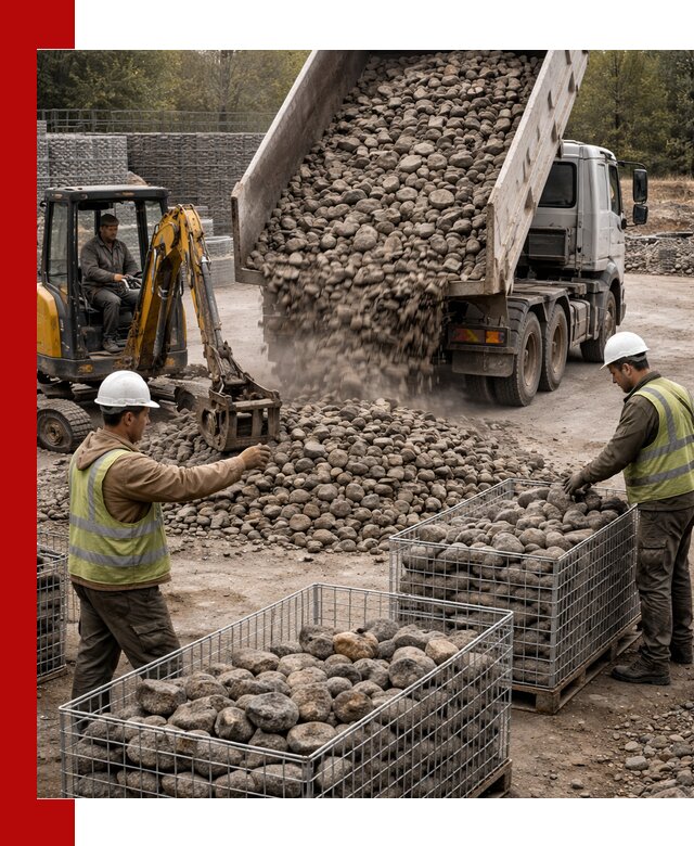 Камень для габионов фракция 100–201 в Троицке