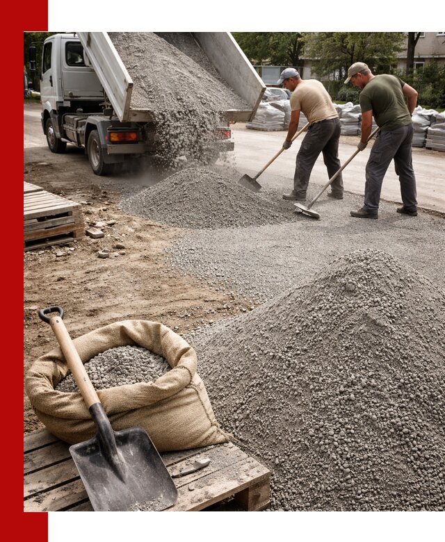 Отсев для тротуарной плитки в Троицке — доставка и укладка