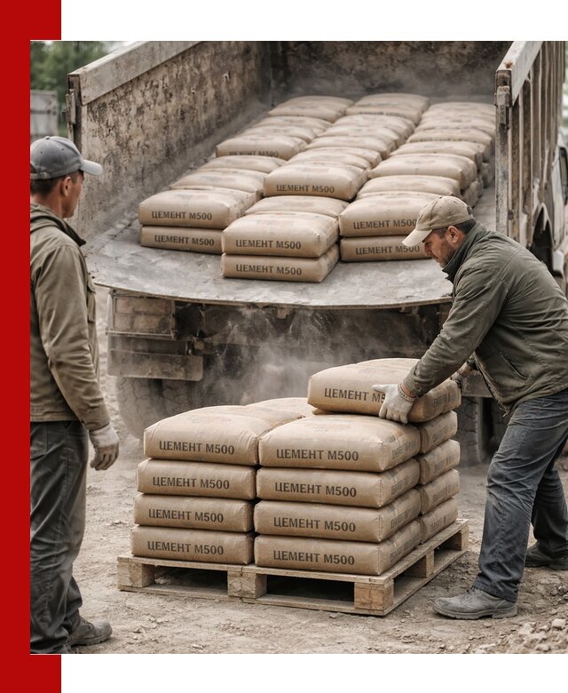 Цемент М500 с доставкой самосвалом в Троицке