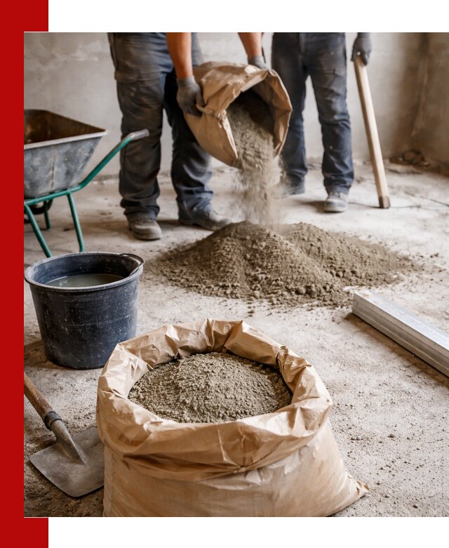 Доставка сухой смеси для стяжки в Троицке