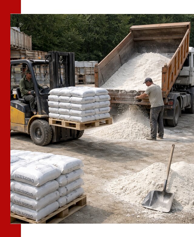 Доставка строительной извести оптом и в розницу в Троицке