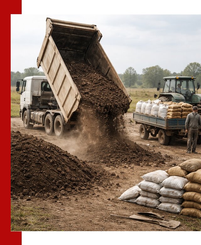 Доставка грунта и удобрений оптом в Троицке для сельхоз и строительства