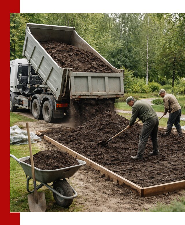 Доставка грунта для озеленения и благоустройства в Троицке