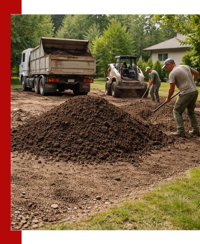 Доставка и укладка грунта для газона в Троицке