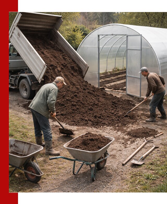 Грунт для теплицы с доставкой в Троицке — плодородный субстрат под растения