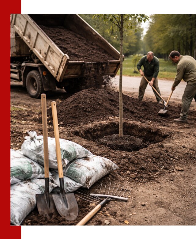 Грунт для посадки деревьев в Троицке — доставка и подготовка почвы