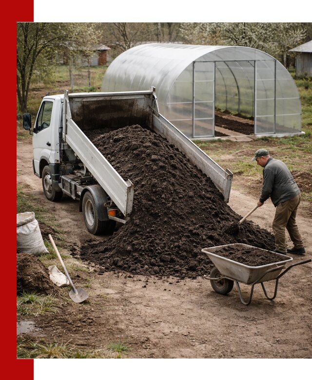 Чернозем для теплицы с доставкой в Троицке