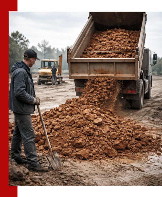Глина для засыпки в Троицке с доставкой самосвалами
