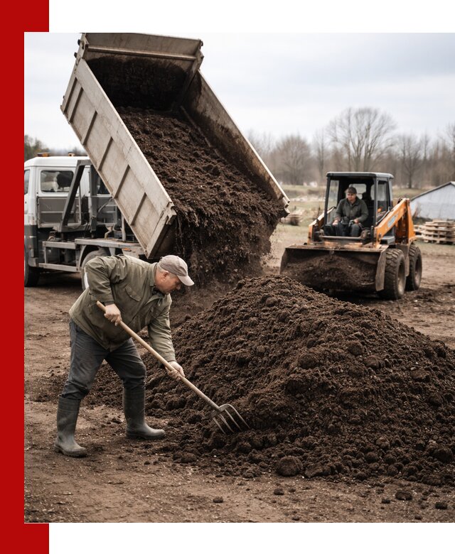 Доставка и продажа перегноя в Троицке быстро и дешево