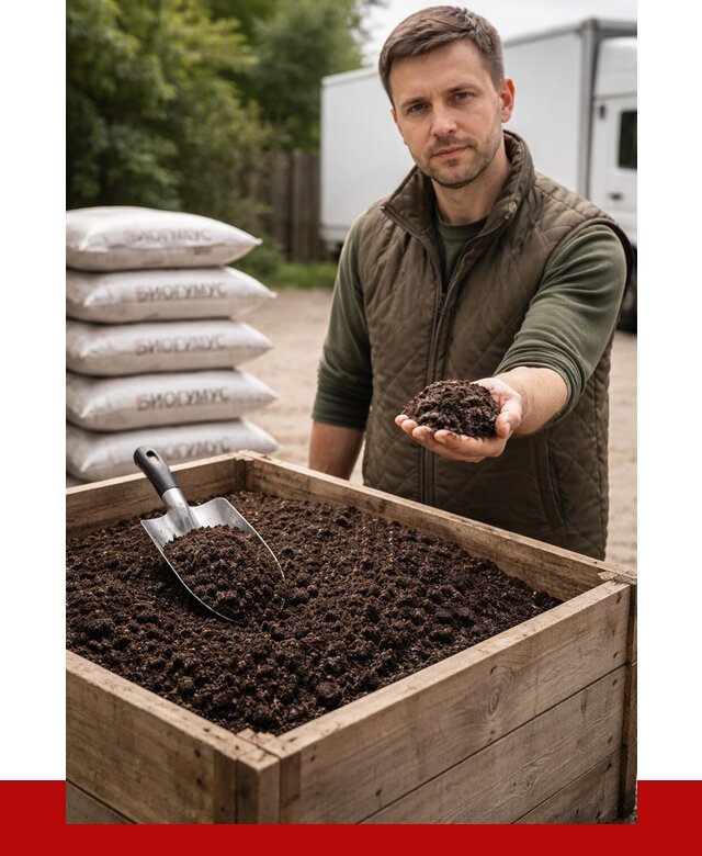 Купить биогумус в Троицке с доставкой от 8764 р. за куб | ПРОНЕРУДТрц