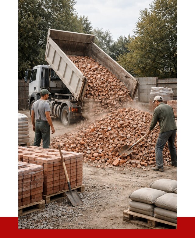 Бой кирпича в Троицке с доставкой от 4331 руб/куб | ПРОНЕРУДТрц