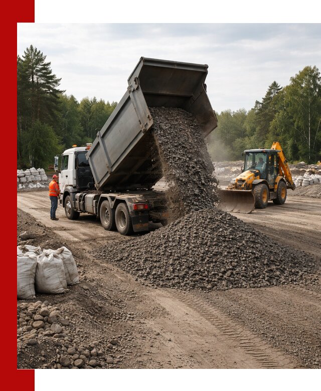 Доставка дробленого асфальта в Троицке для дорожных работ