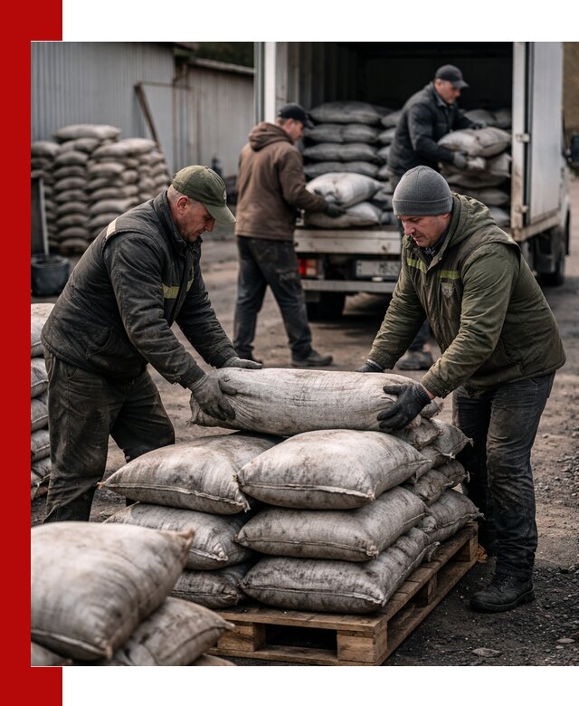 Доставка угля в мешках по выгодным ценам в Троицке