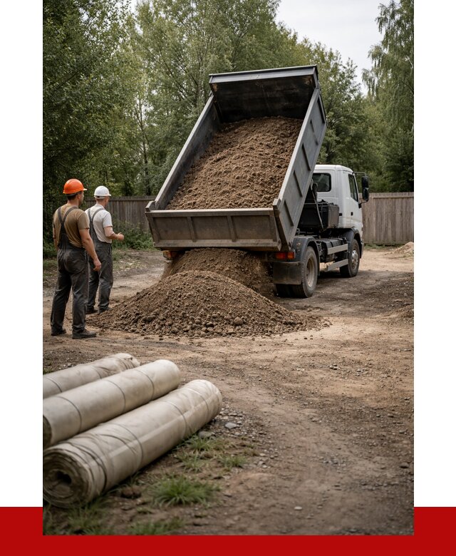 Доставка сыпучих материалов самосвалом в Троицк от 4331 р. | ПРОНЕРУДТрц