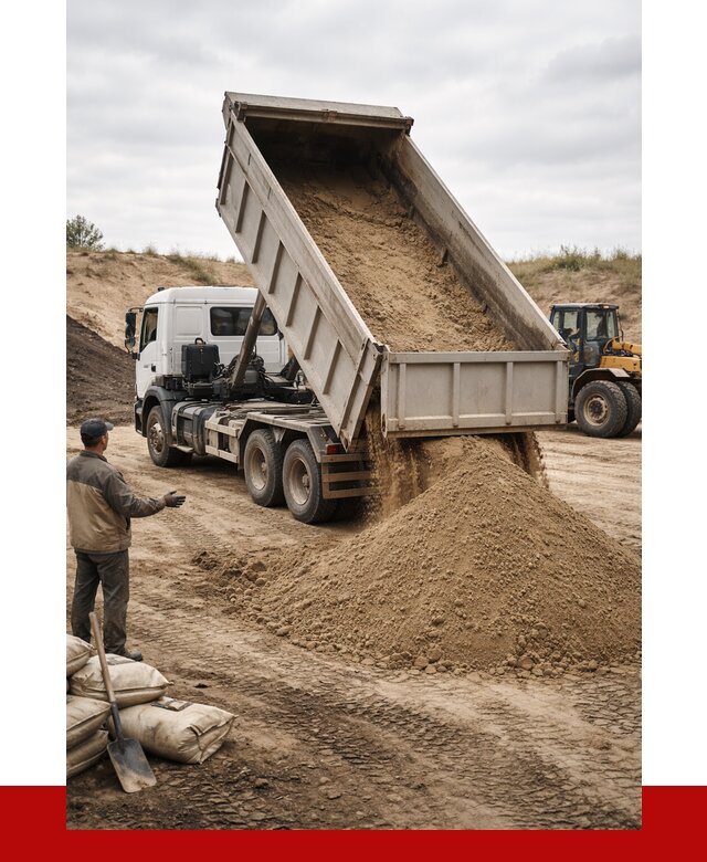 Доставка самосвалом 20 кубов в Троицке от 7733 р. | ПРОНЕРУДТрц