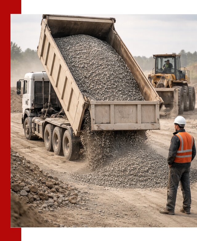 Доставка самосвалом 40 кубов цемента и сыпучих в Троицке