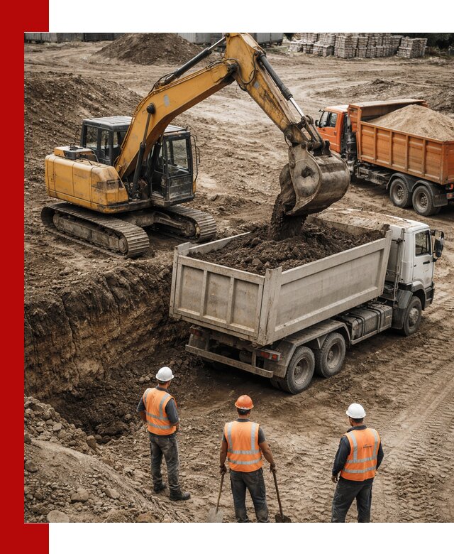 Разработка грунта для строительства и благоустройства в Троицке