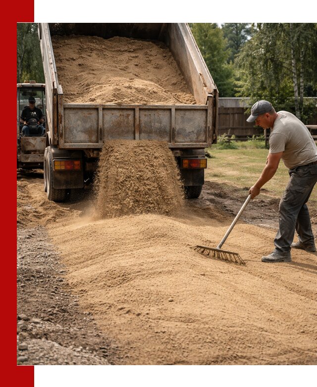 Отсыпка участка песком в Троицке быстро и качественно