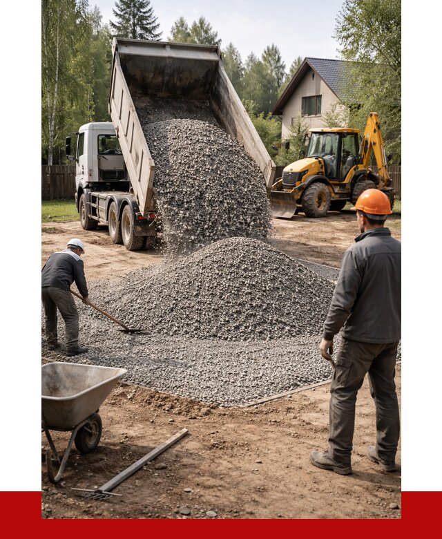 Отсыпка участка щебнем в Троицке от 6702 р. ПРОНЕРУДТрц