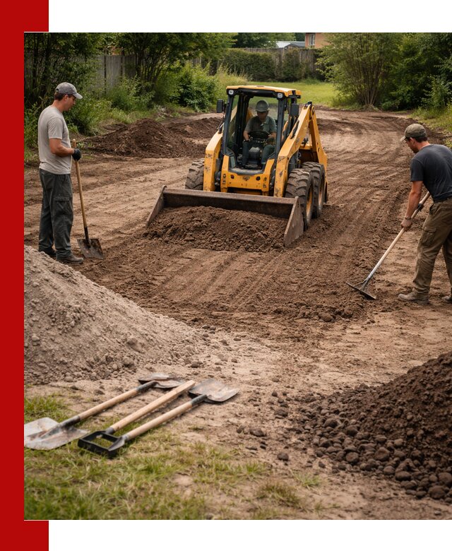 Планировка участка грунтом с вывозом и доставкой в Троицке