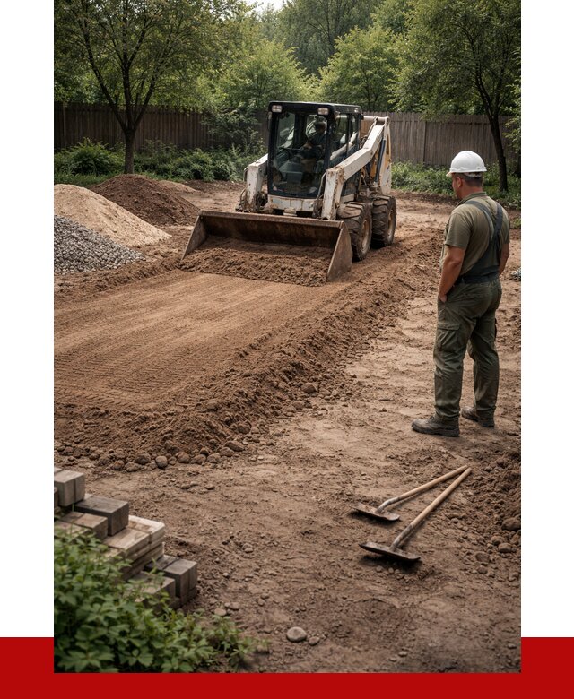 Выравнивание участка под ключ в Троицке от 3609 р. | ПРОНЕРУДТрц